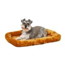 MidWest Quiet Time Fleece Dog Crate Mat, Cinnamon, 36-in