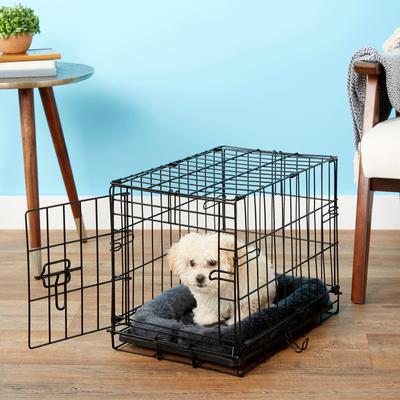 Show full view: MidWest Quiet Time Fleece Dog Crate Mat, Gray, 18-in slide 3 of 9