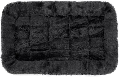 Show full view: MidWest Quiet Time Fleece Dog Crate Mat, Gray, 22-in slide 5 of 9