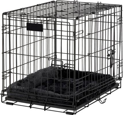 Show full view: MidWest Quiet Time Fleece Dog Crate Mat, Gray, 24-in slide 7 of 9