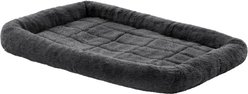 MidWest Quiet Time Fleece Dog Crate Mat, Gray, 30-in