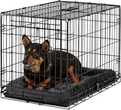 MidWest Quiet Time Fleece Dog Crate Mat, Gray, 30-in slide 2 of 7