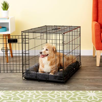 Show full view: MidWest Quiet Time Fleece Dog Crate Mat, Gray, 30-in slide 3 of 9