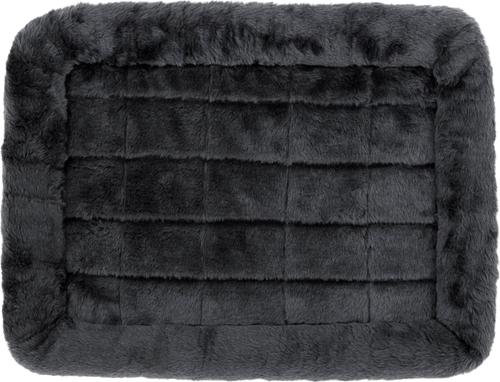 Show full view: MidWest Quiet Time Fleece Dog Crate Mat, Gray, 30-in slide 5 of 9