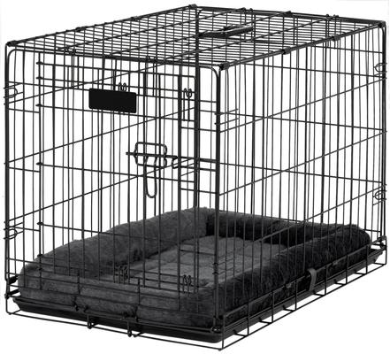 Show full view: MidWest Quiet Time Fleece Dog Crate Mat, Gray, 30-in slide 7 of 9