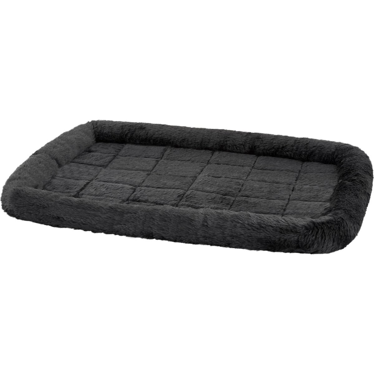 MidWest Gray Fleece Pet Bed & Crate Mat, 36-in bed, 41 to 71-lbs