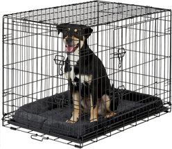 MidWest Quiet Time Fleece Dog Crate Mat, Gray, 36-in slide 2 of 7