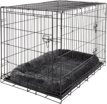 Show full view: MidWest Quiet Time Fleece Dog Crate Mat, Gray, 42-in slide 7 of 9