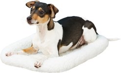 MidWest Quiet Time Fleece Dog Crate Mat, Natural, 18-in