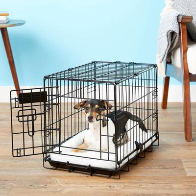 Show full view: MidWest Quiet Time Fleece Dog Crate Mat, Natural, 18-in slide 3 of 9