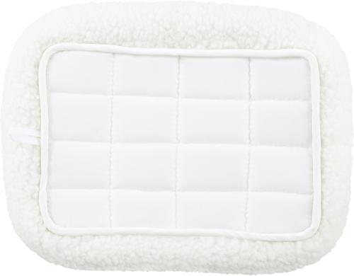 Show full view: MidWest Quiet Time Fleece Dog Crate Mat, Natural, 18-in slide 6 of 9
