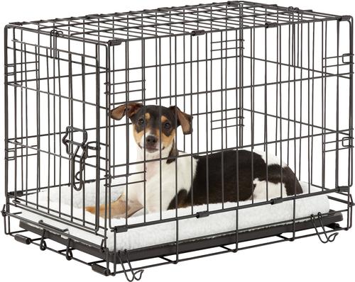 Show full view: MidWest Quiet Time Fleece Dog Crate Mat, Natural, 22-in slide 4 of 9