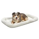 MidWest Quiet Time Fleece Dog Crate Mat, Natural, 42-in