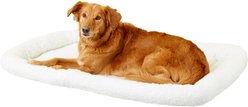 MidWest Quiet Time Fleece Dog Crate Mat, Natural, 48-in