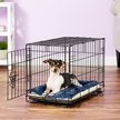 Show in main carousel: MidWest Quiet Time Fleece Reversible Dog Crate Mat, Blue Paw Print, 22-in slide 3 of 8