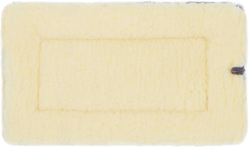 Show full view: MidWest Quiet Time Fleece Reversible Dog Crate Mat, Blue Paw Print, 22-in slide 6 of 8