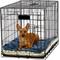 Show in main carousel: MidWest Quiet Time Fleece Reversible Dog Crate Mat, Blue Paw Print, 30-in slide 2 of 6