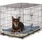 Show in main carousel: MidWest Quiet Time Fleece Reversible Dog Crate Mat, Blue Paw Print, 36-in slide 2 of 8