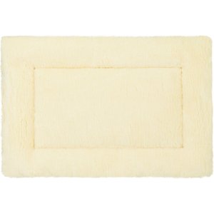 MidWest Quiet Time Fleece Reversible Dog Crate Mat, Blue Paw Print, 36-in