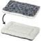 Show in main carousel: MidWest Quiet Time Fleece Reversible Dog Crate Mat, Gray Spotted Print, 18-in slide 2 of 10