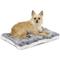 Show in main carousel: MidWest Quiet Time Fleece Reversible Dog Crate Mat, Gray Spotted Print, 24-in slide 3 of 10
