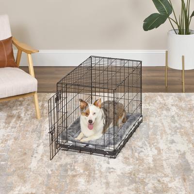 Curated visual reference: Quiet Time Dog Crates Reference: Midwest Quiet Time Fleece Reversible Dog Crate Mat Gray Spotted
