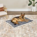 MidWest Quiet Time Fleece Reversible Dog Crate Mat, Gray Spotted Print, 48-in