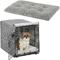 Show in main carousel: MidWest Quiet Time Ombre Swirl Crate Mat, Grey, 24-in + Quiet Time Crate Cover, Gray Geometric, 24-in slide 1 of 10