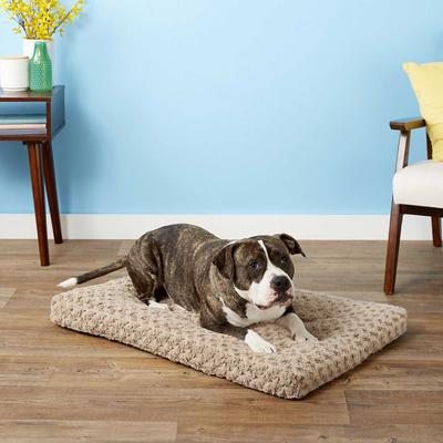 Show full view: MidWest Quiet Time Ombre Swirl Crate Mat, Taupe, 36-in + Quiet Time Crate Cover, Brown Geometric, 36-in slide 5 of 9