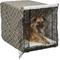 Show in main carousel: MidWest Quiet Time Ombre Swirl Crate Mat, Taupe, 36-in + Quiet Time Crate Cover, Brown Geometric, 36-in slide 6 of 9