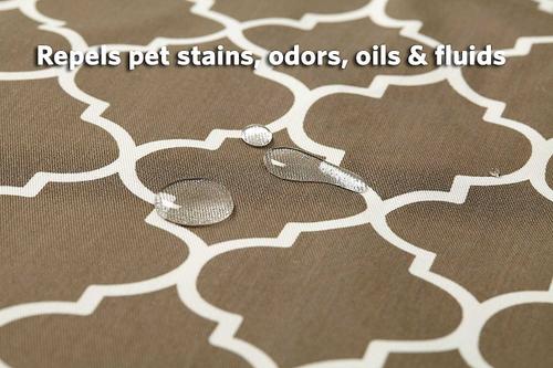 Show full view: MidWest Quiet Time Ombre Swirl Crate Mat, Taupe, 48-in + Quiet Time Crate Cover, Brown Geometric, 48-in slide 8 of 9