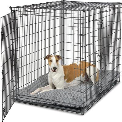 Show full view: MidWest Quiet Time Ombre Swirl Dog Crate Mat, Gray, 54-in slide 3 of 7