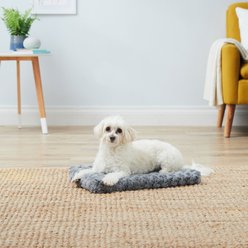 MidWest Quiet Time Ombre Swirl Dog Crate Mat, Grey, 18-in