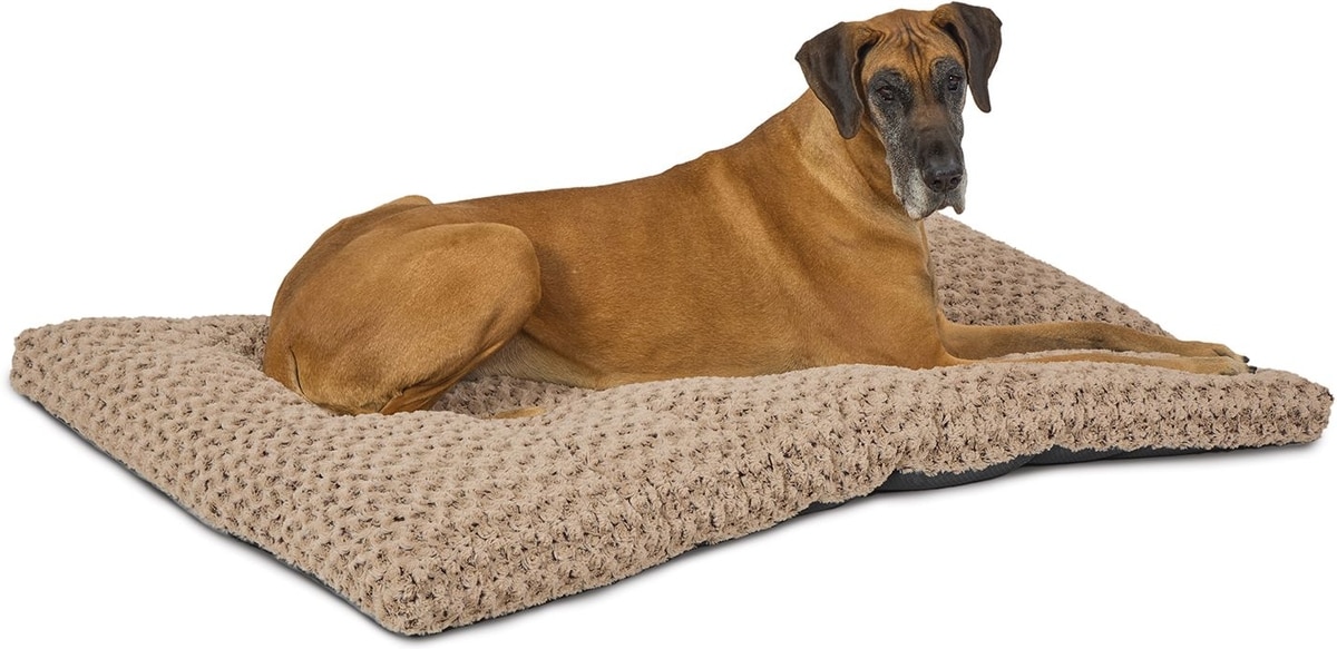 MIDWEST Quiet Time Ombre Swirl Dog Crate Mat, Mocha, 54-in - Chewy.com