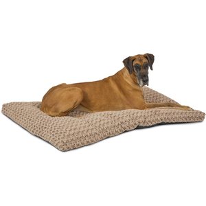 MidWest Quiet Time Ombre Swirl Dog Crate Mat, Mocha, 54-in