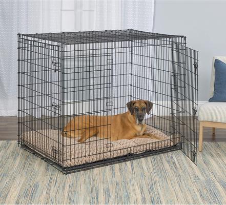 Show full view: MidWest Quiet Time Ombre Swirl Dog Crate Mat, Mocha, 54-in slide 5 of 7