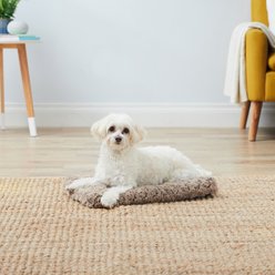 MidWest Quiet Time Ombre Swirl Dog Crate Mat, Taupe, 18-in