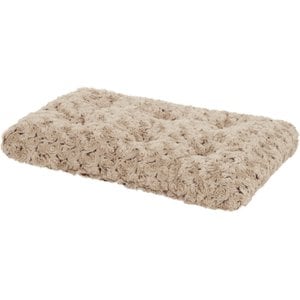 MidWest Quiet Time Ombre Swirl Dog Crate Mat, Taupe, 18-in