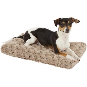 MidWest Quiet Time Ombre Swirl Dog Crate Mat, Taupe, 18-in