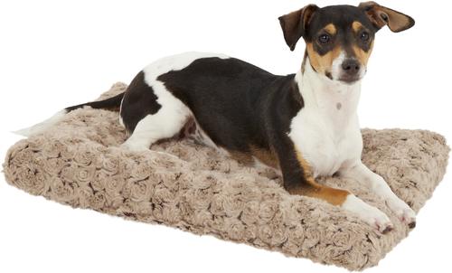 Show full view: MidWest Quiet Time Ombre Swirl Dog Crate Mat, Taupe, 18-in slide 5 of 10