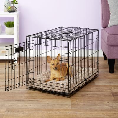 Show full view: MidWest Quiet Time Ombre Swirl Dog Crate Mat, Taupe, 30-in slide 5 of 11