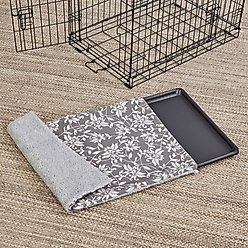 MidWest Quiet Time Reversible Crate Pan Cover Dog & Cat Crate, Gray, Large  slide 1 of 7