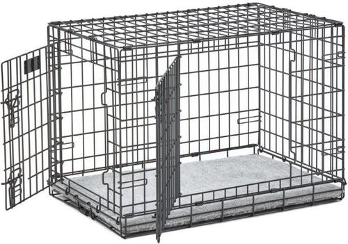 Show full view: MidWest Quiet Time Reversible Crate Pan Cover Dog & Cat Crate, Gray, Medium slide 4 of 9
