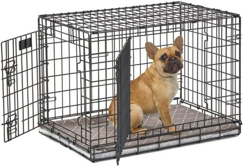 Show full view: MidWest Quiet Time Reversible Crate Pan Cover Dog & Cat Crate, Mushroom, Medium slide 3 of 9
