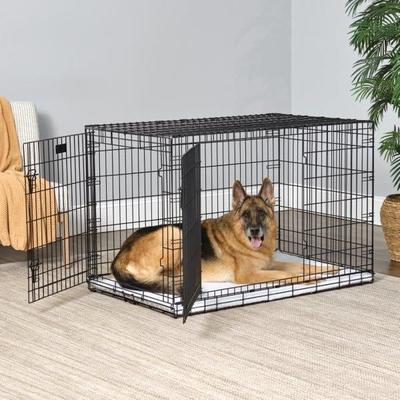 Show full view: MidWest Quiet Time Reversible Crate Pan Cover Dog & Cat Crate, Mushroom, X-Large slide 5 of 9