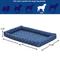 Show in main carousel: MidWest QuietTime Couture Ashton Bolster Dog Crate Mat, Blue, Large  slide 6 of 7