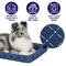 Show in main carousel: MidWest QuietTime Couture Ashton Bolster Dog Crate Mat, Blue, Small  slide 3 of 6
