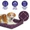 Show in main carousel: MidWest QuietTime Couture Ashton Bolster Dog Crate Mat, Plum, Small  slide 2 of 5