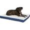 Show in main carousel: MidWest QuietTime Couture Donovan Orthopedic Pillow Dog Bed with Removable Cover, Blue/White, Large slide 1 of 7