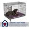 Show in main carousel: MidWest QuietTime Couture Paxton Reversible Dog Crate Mat, Plum / White Fleece, Small  slide 4 of 6